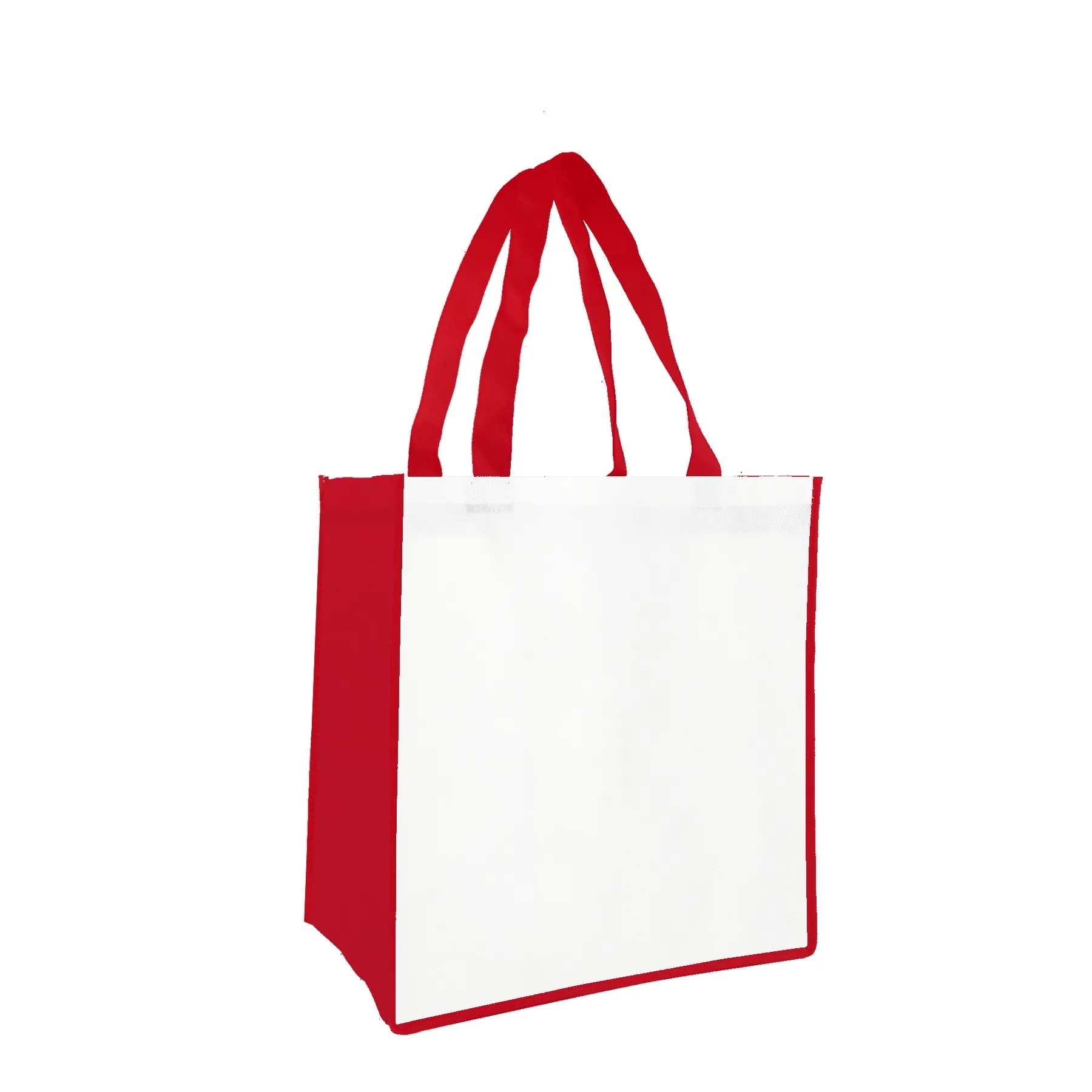 Sublimated PET Non-Woven Grocery Tote Bag w/ Gusset 5