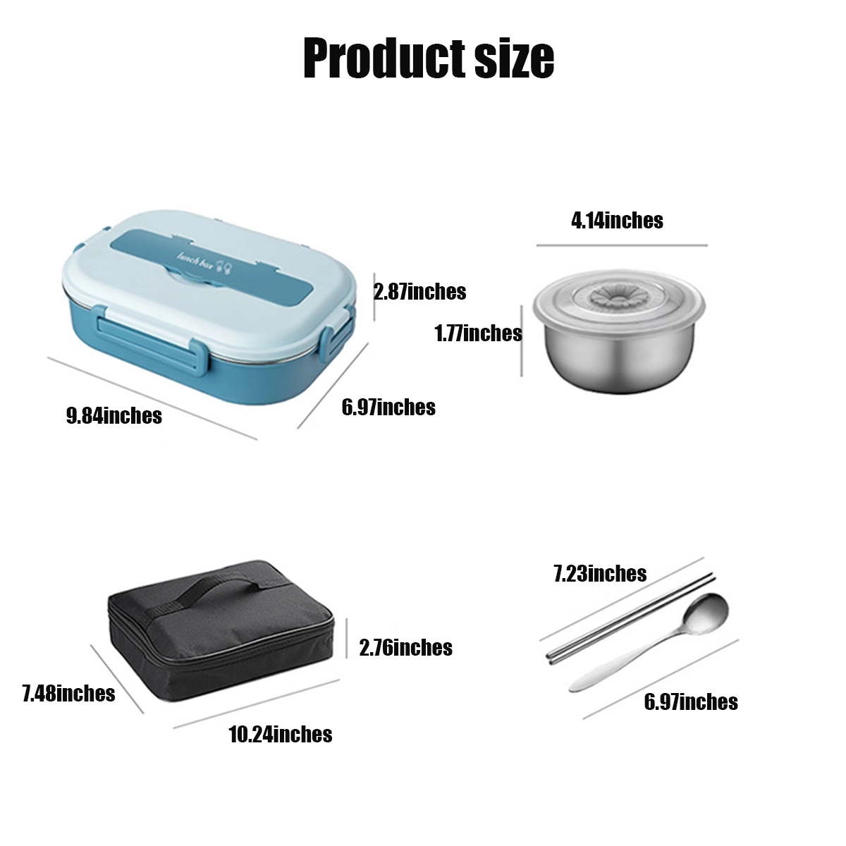 Stainless Steel Bpa-Free Bento Box With Cutlery 5