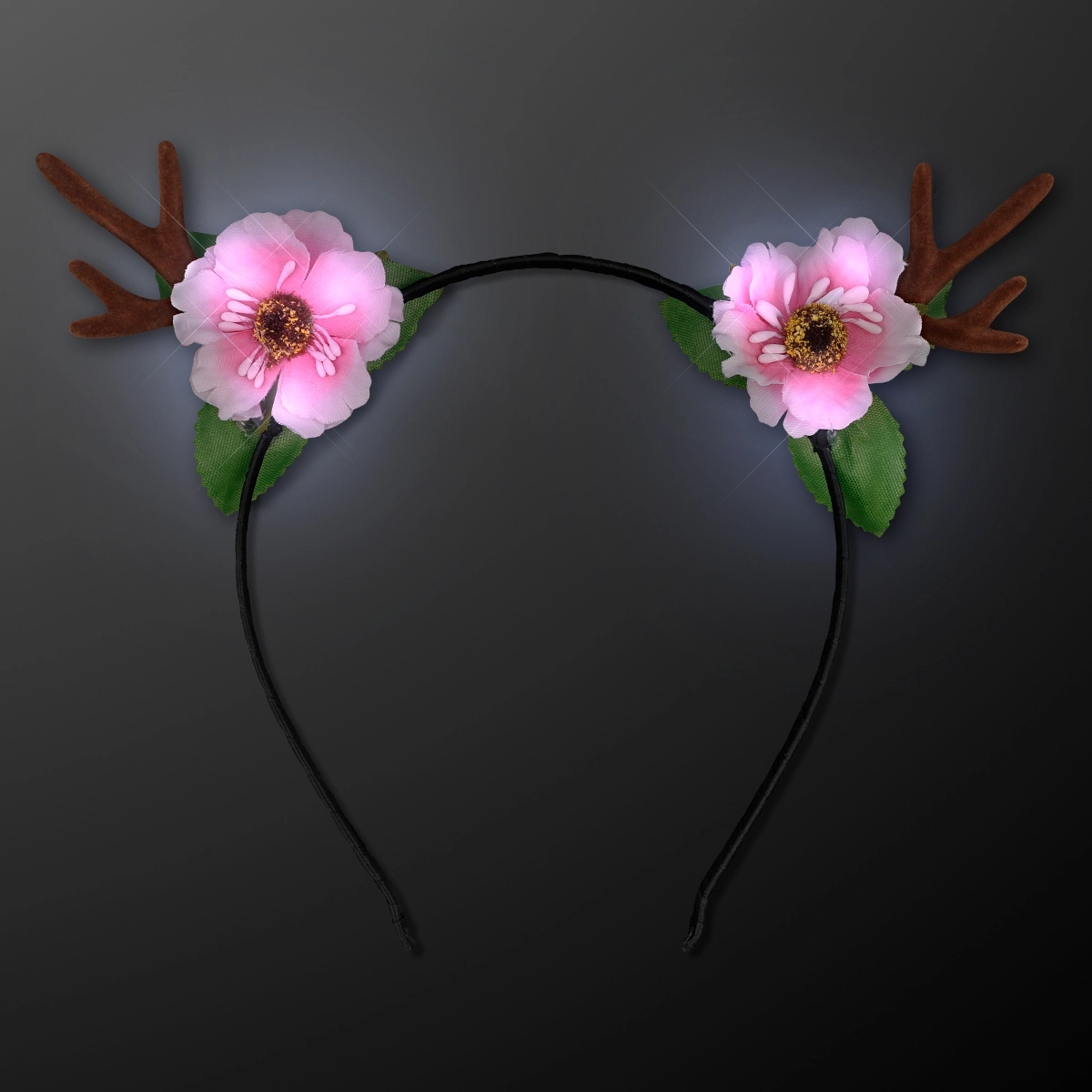 Light Up Deer Antler Headband 1