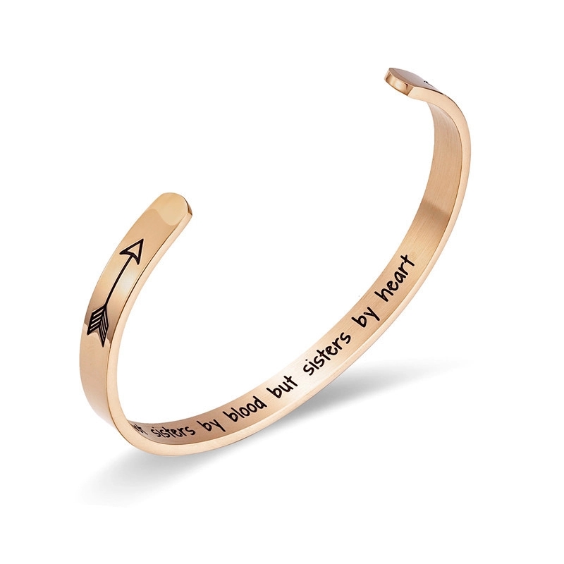 Steel Open Bracelet- Black, Gold, RoseGold 7