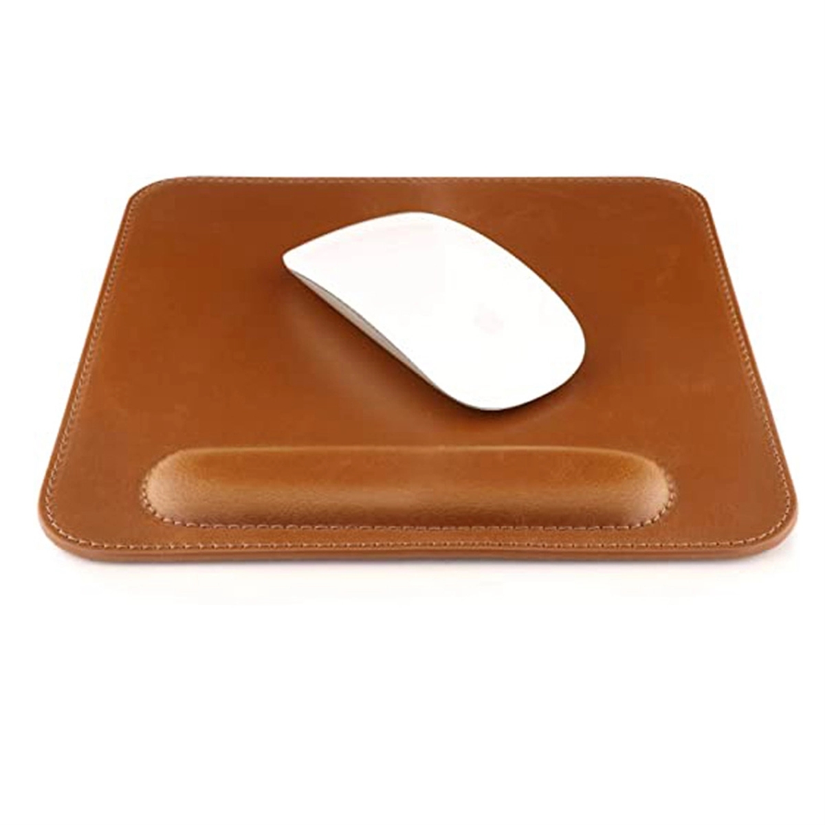Leather Square Mousepad with Wrist Rest 3