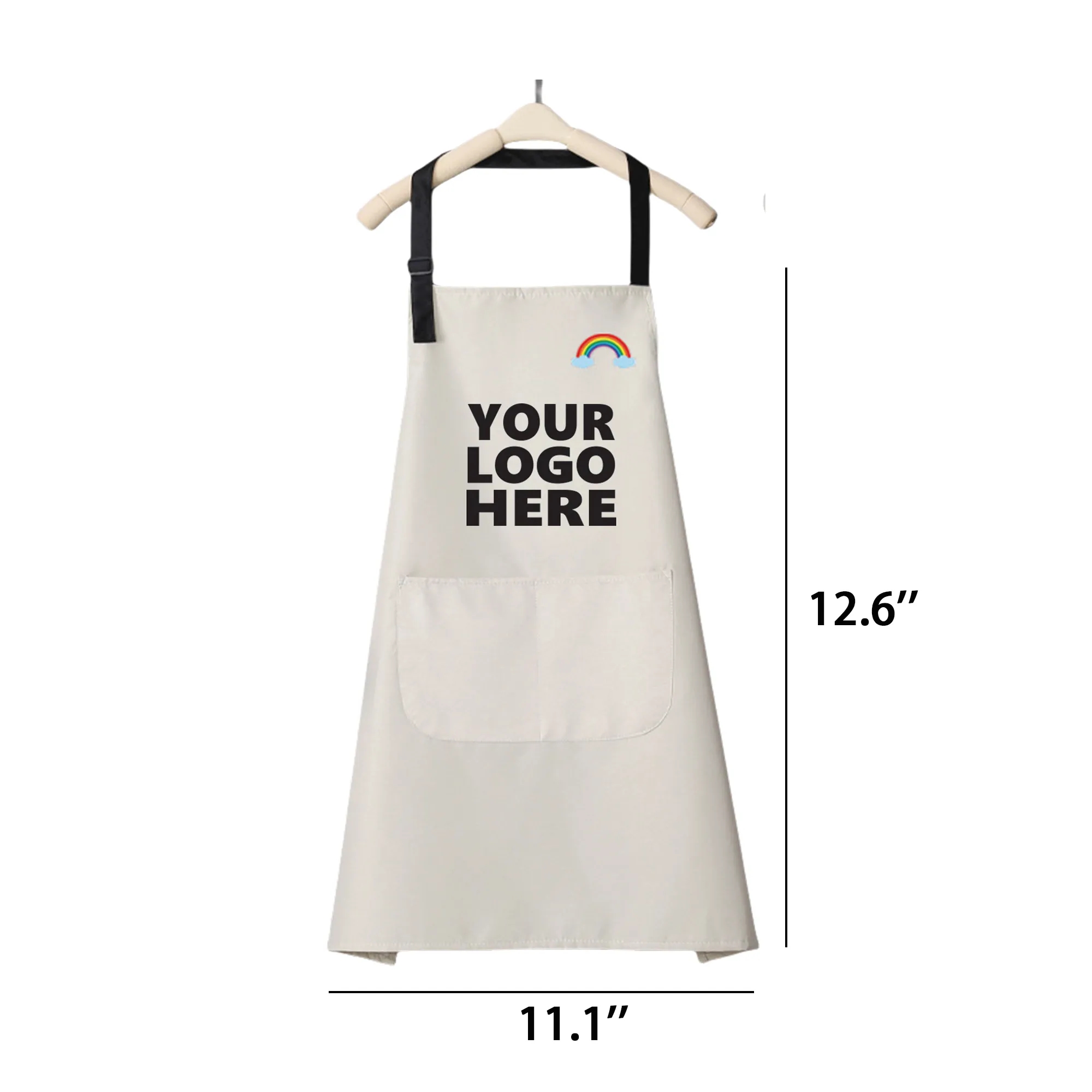 Custom PVC Kitchen Apron With Pockets 4