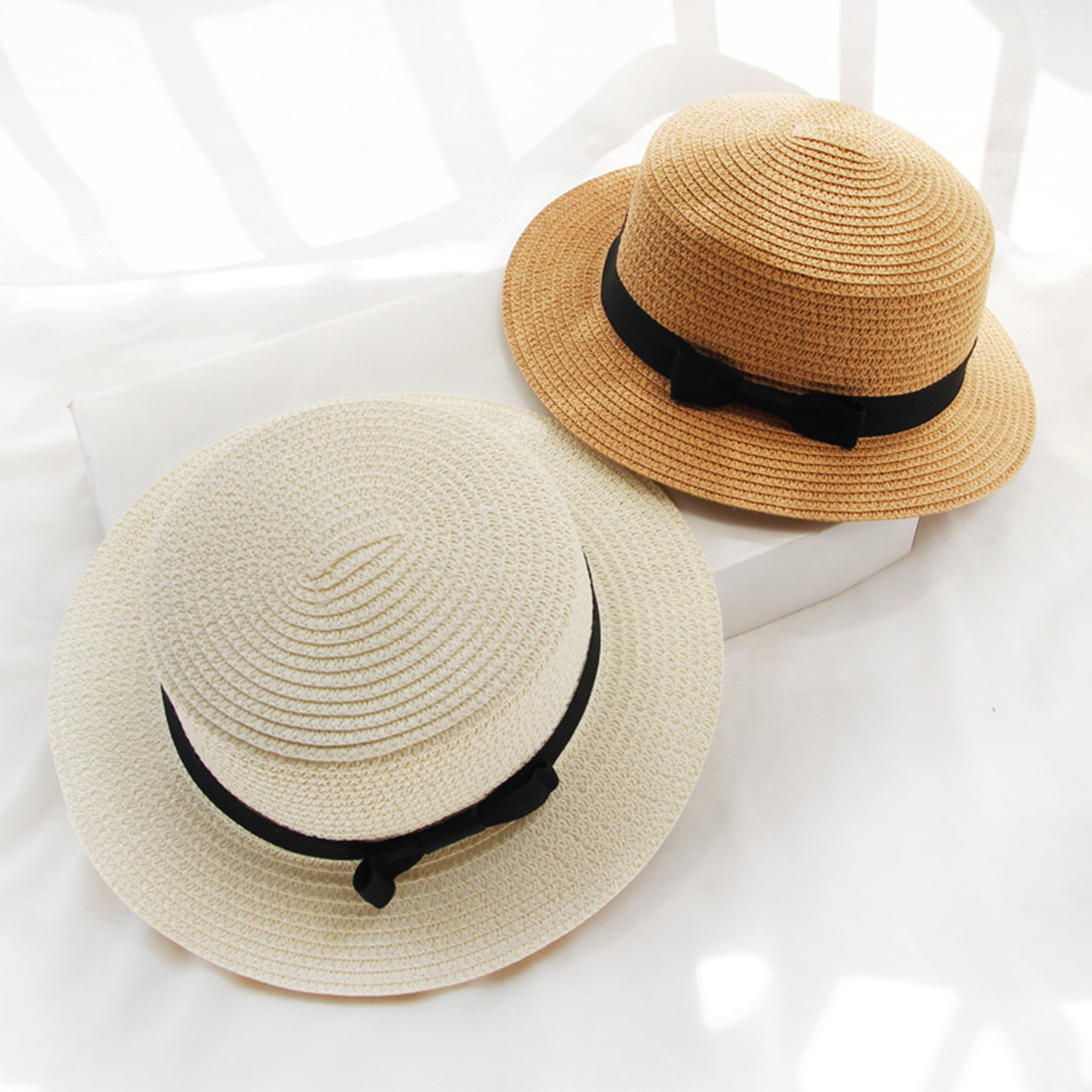 Foldable Wide Brim Floppy Girls Straw Hat 3
