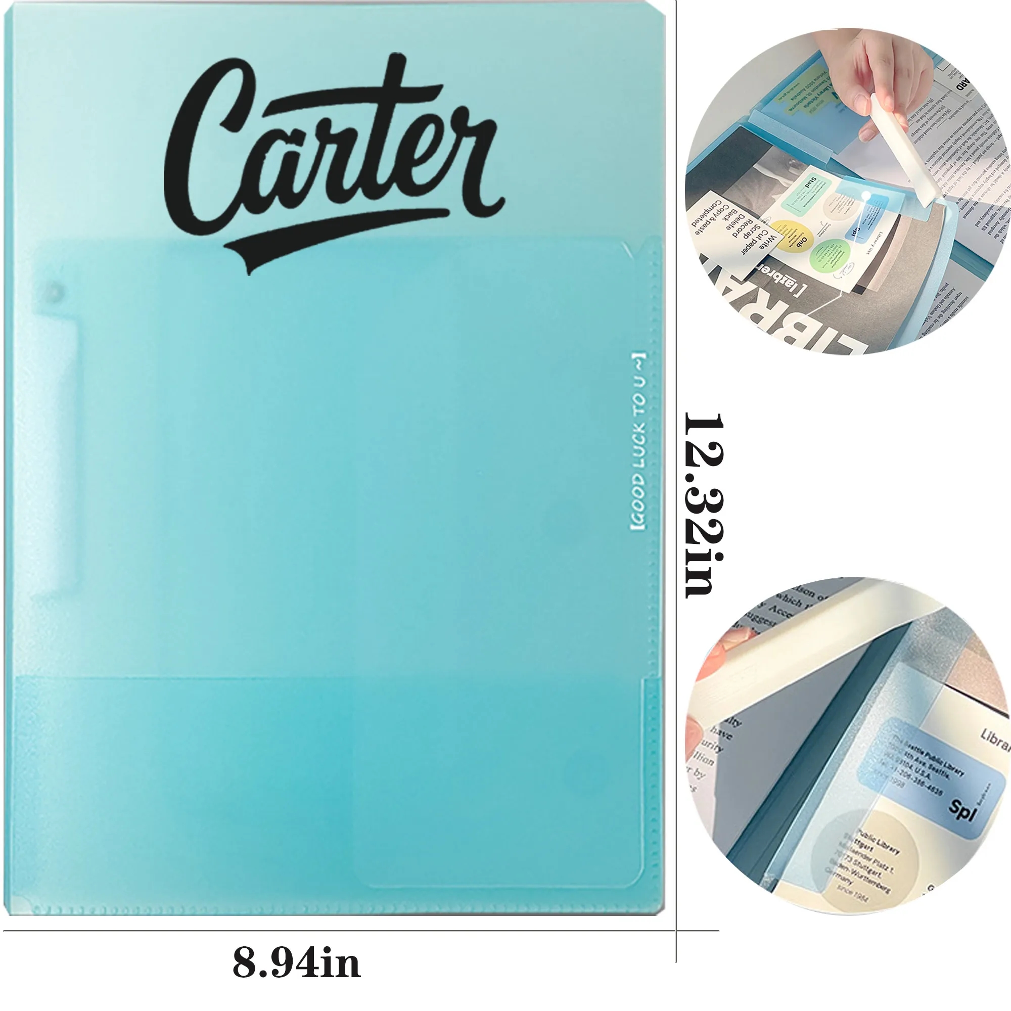 Multi-functional large-capacity gradient color folder 3