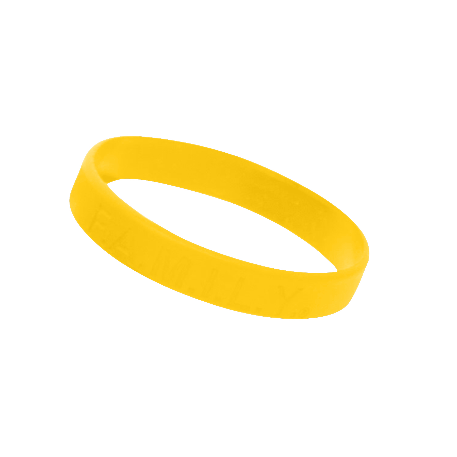 1/2" Rush Laser Debossed Silicone Wristband 1