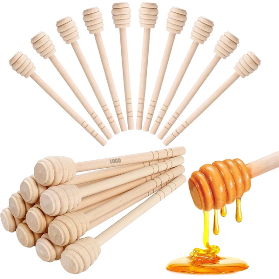 Engraved Wooden Honey Dipper 2