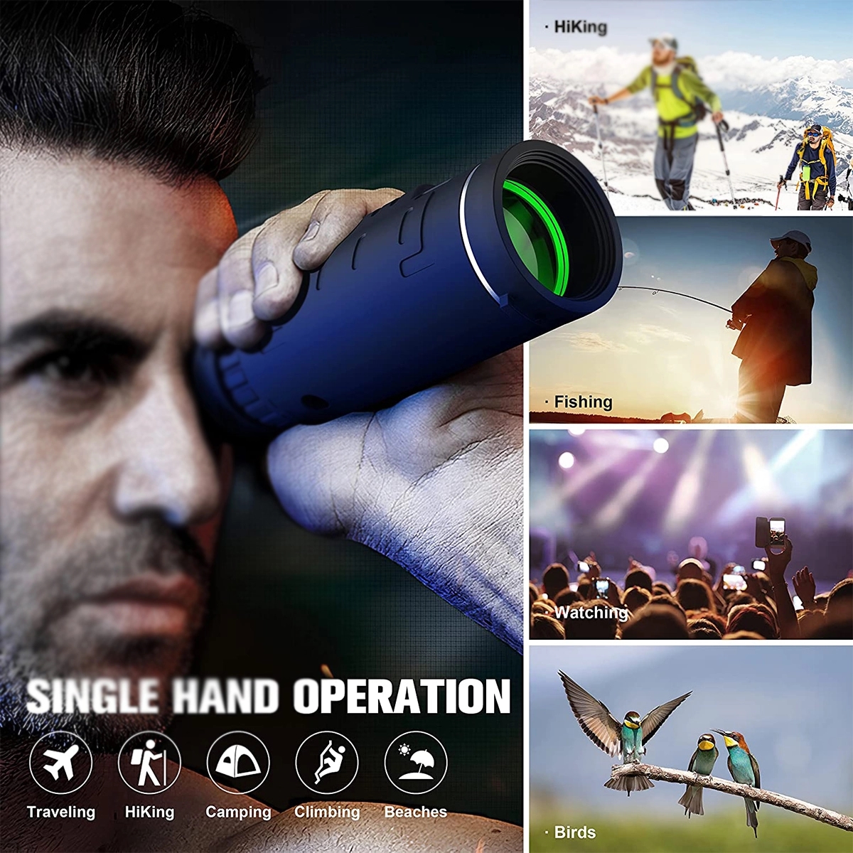 40X60High Definition Monocular Telescope 1