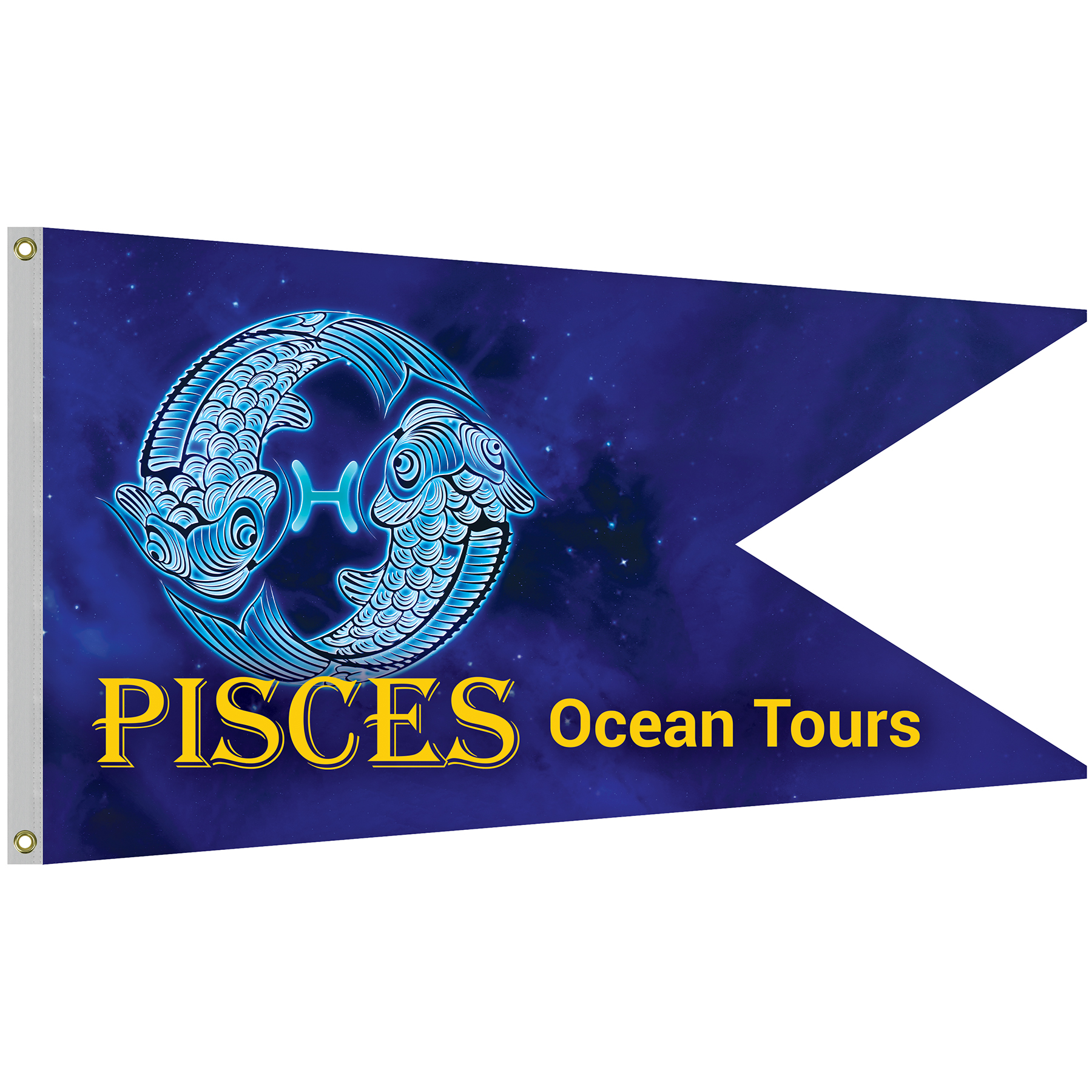 Single Reverse Knitted Polyester Swallowtail Boat Flag (36"x60") 7