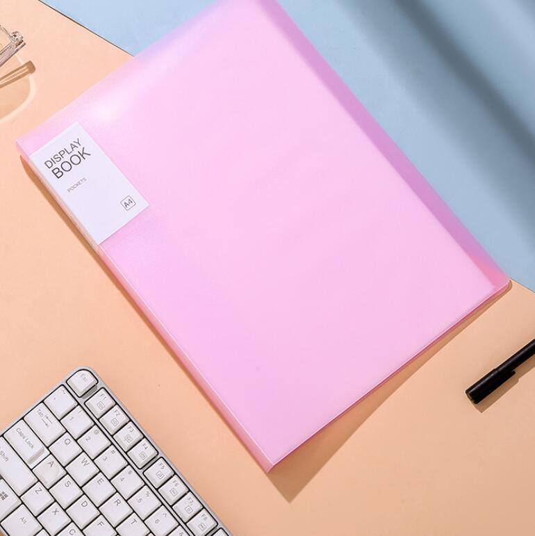 Factory price A4 20 sheets office plastic stationery clear file folder 1