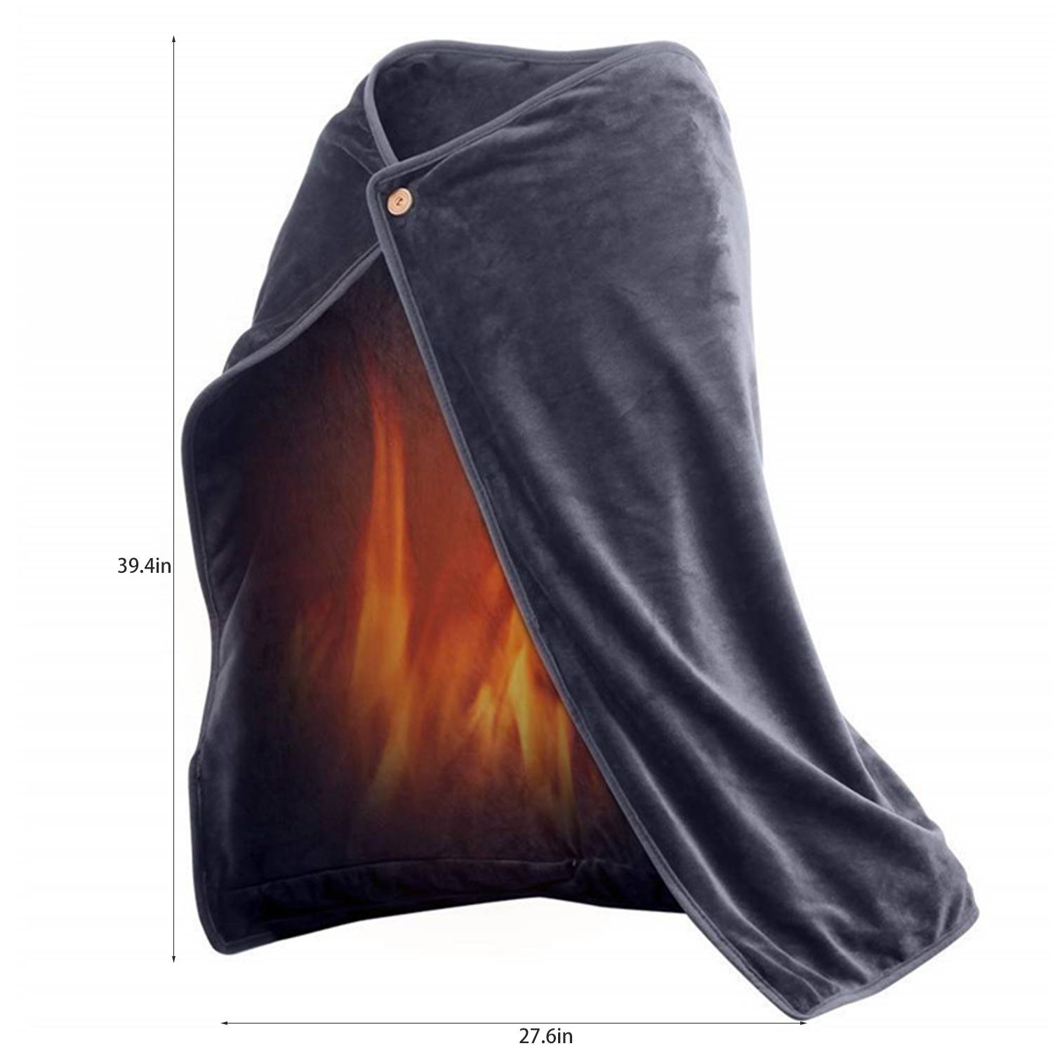 Electric Heated Wearable Blanket Wrap Shawl 8