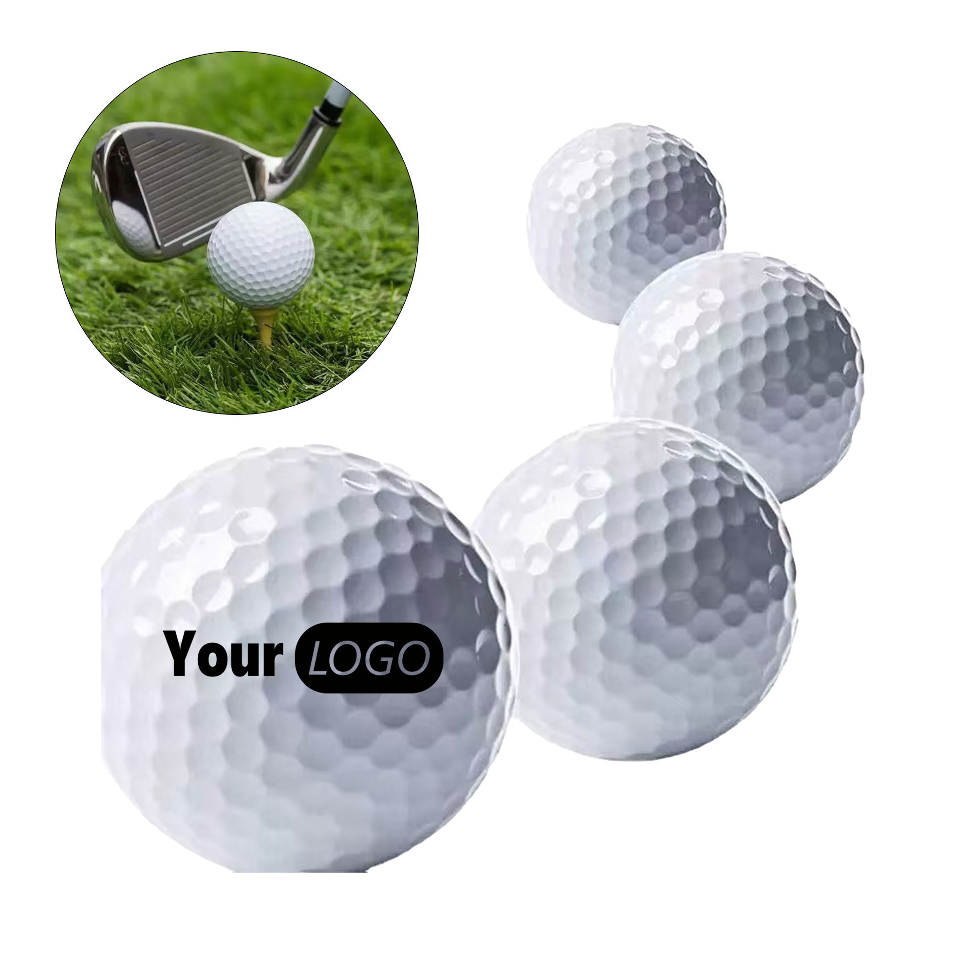 Customizable Double Layered Golf Balls 1