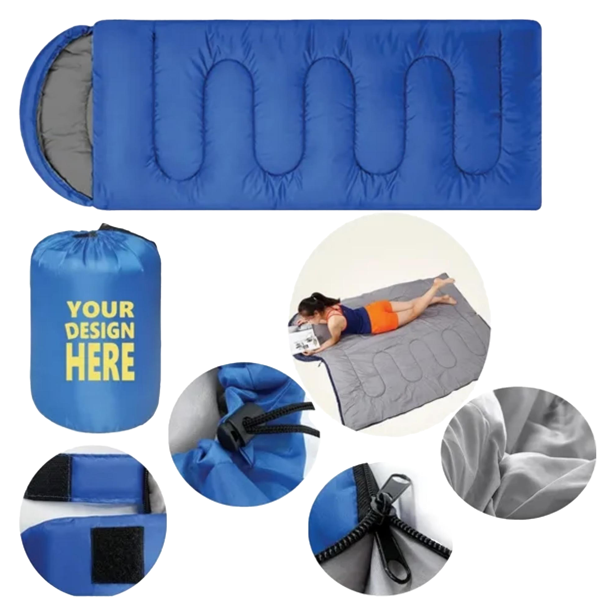 MOQ 10pcs Customizable Outdoor Sleeping Bag 4