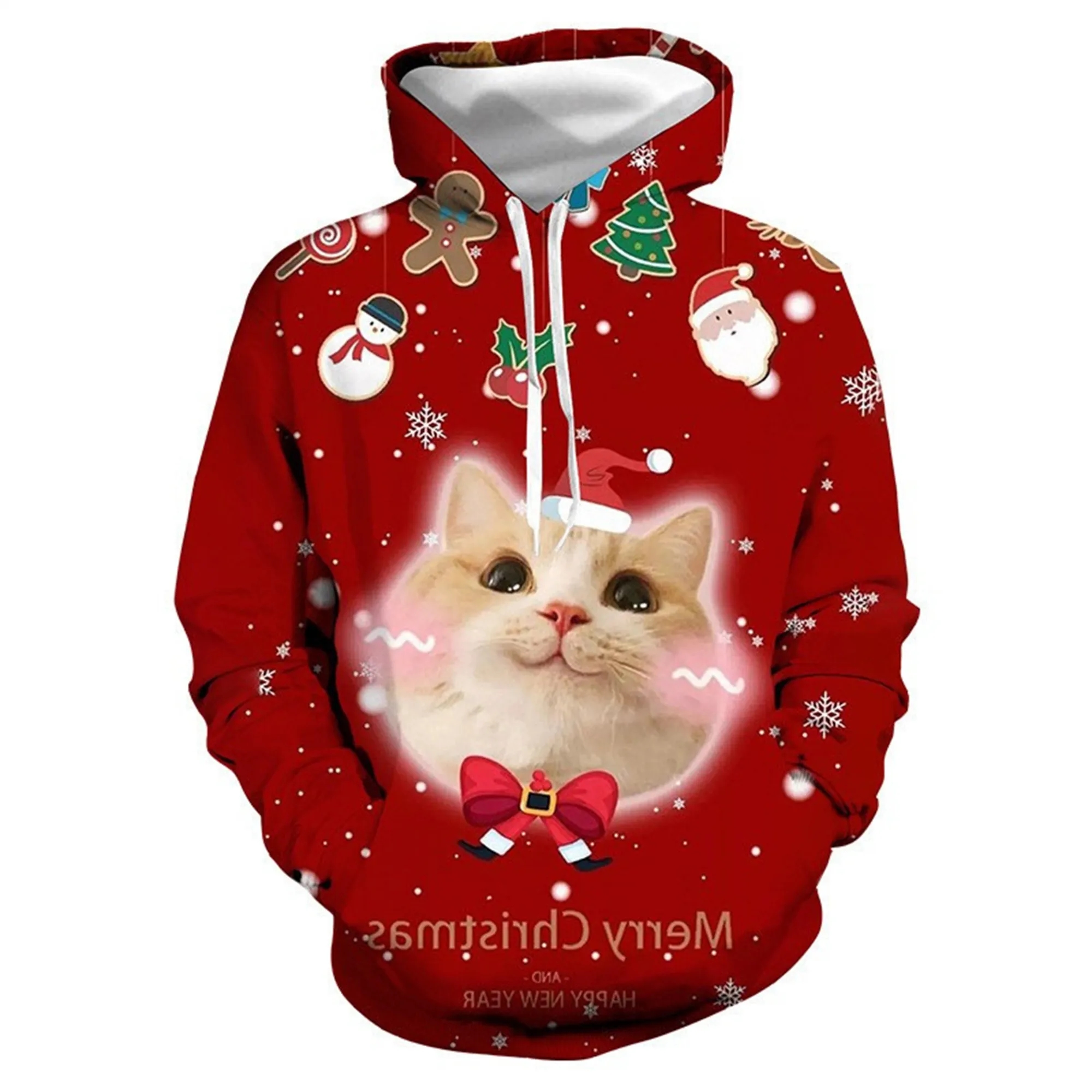 Full Color Christmas 3D Print Graphic Hoodies 5