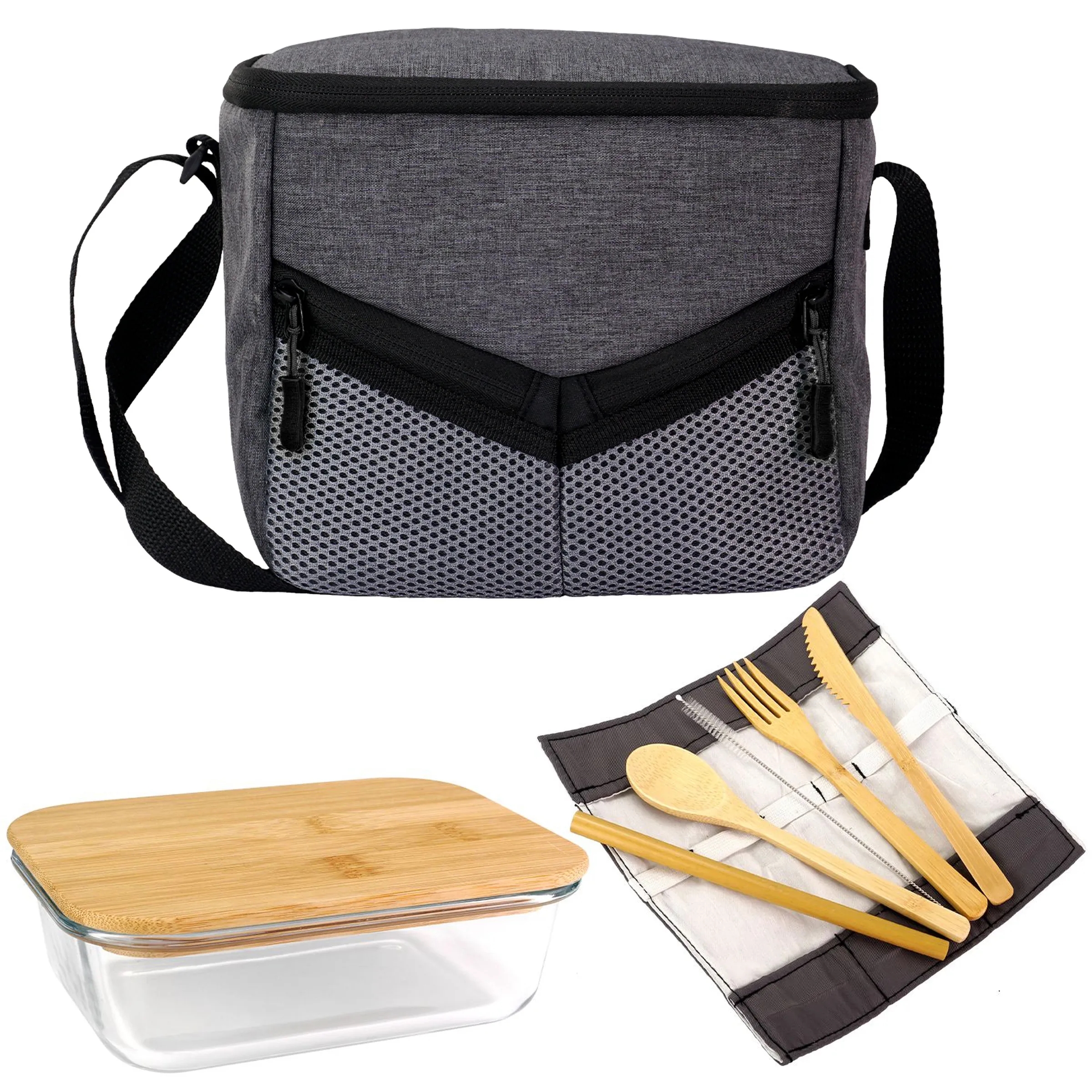 Victory Lunch Cooler Bamboo Set 12