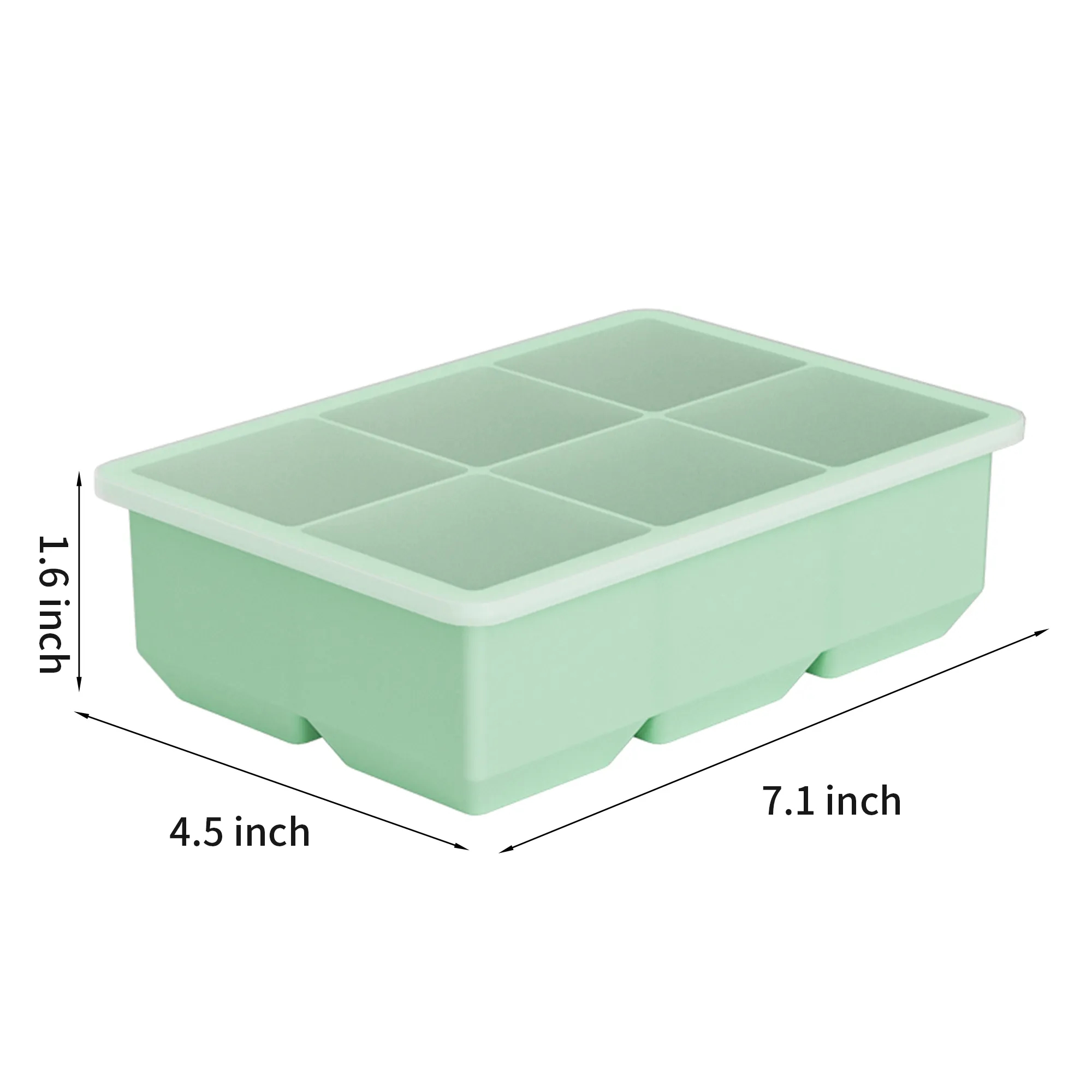 15-Slot Silicone Ice Cube Tray with Lid 6