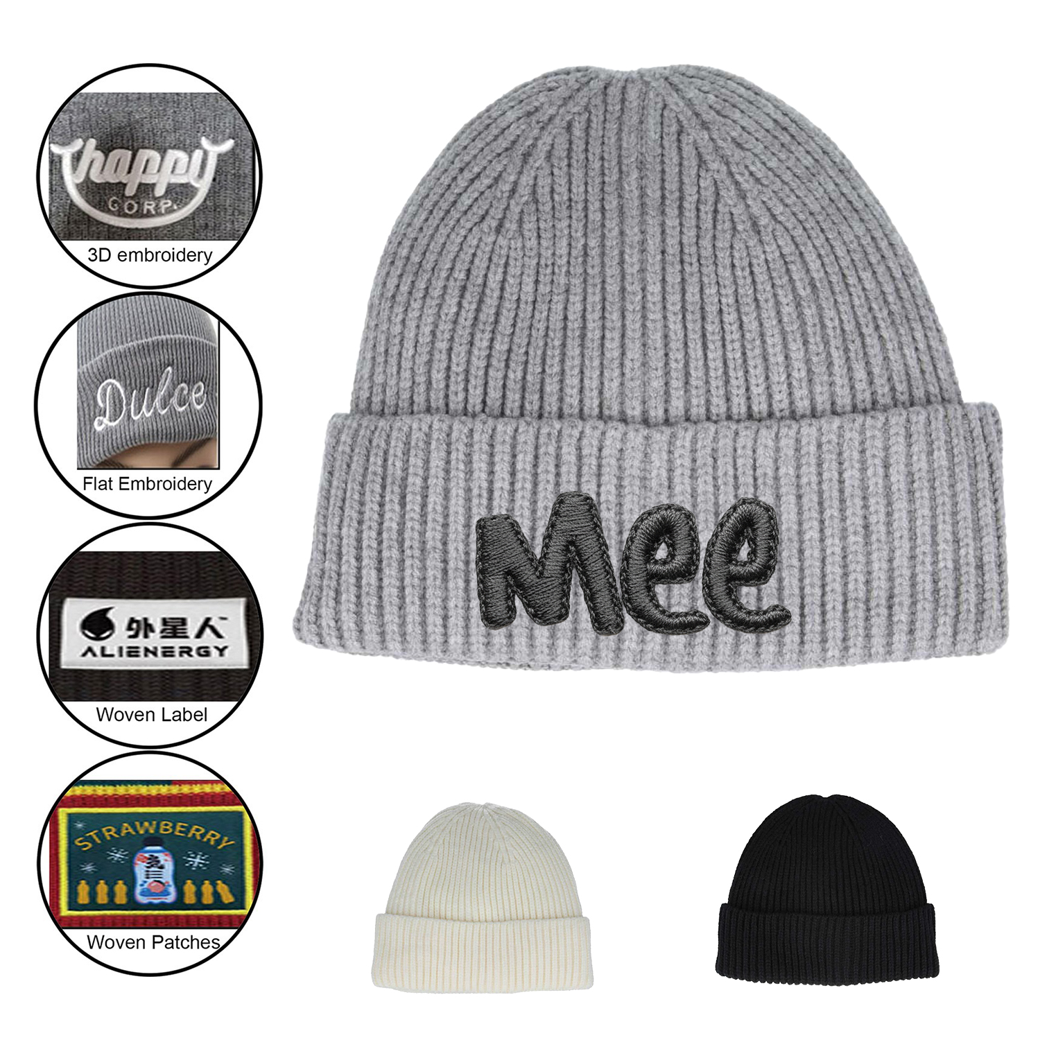 Value Knitted Stripe Beanie 1