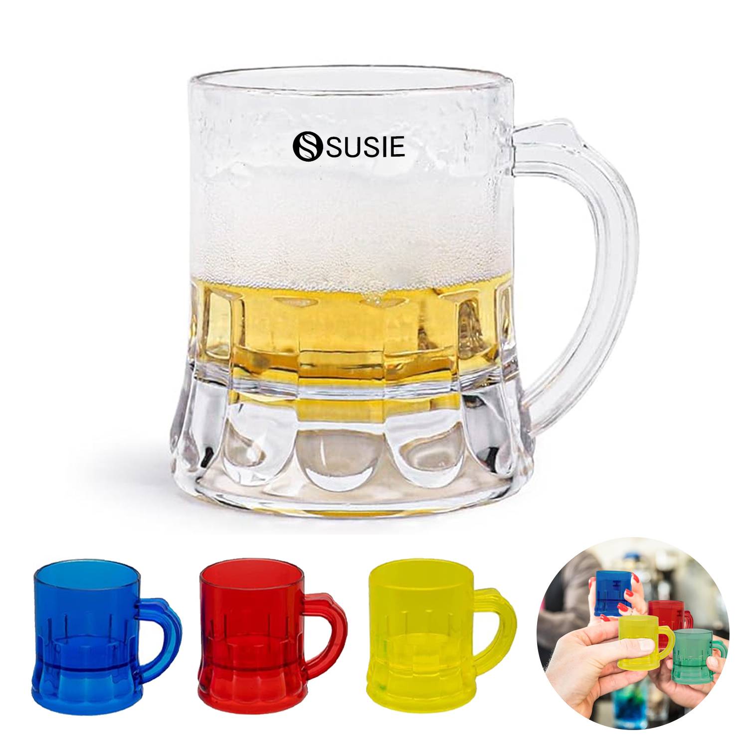1oz Mug Shaped Mini Shot Glass 3
