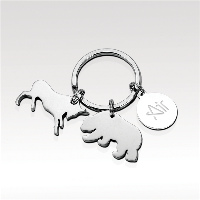 Bull and Bear Keychain 4