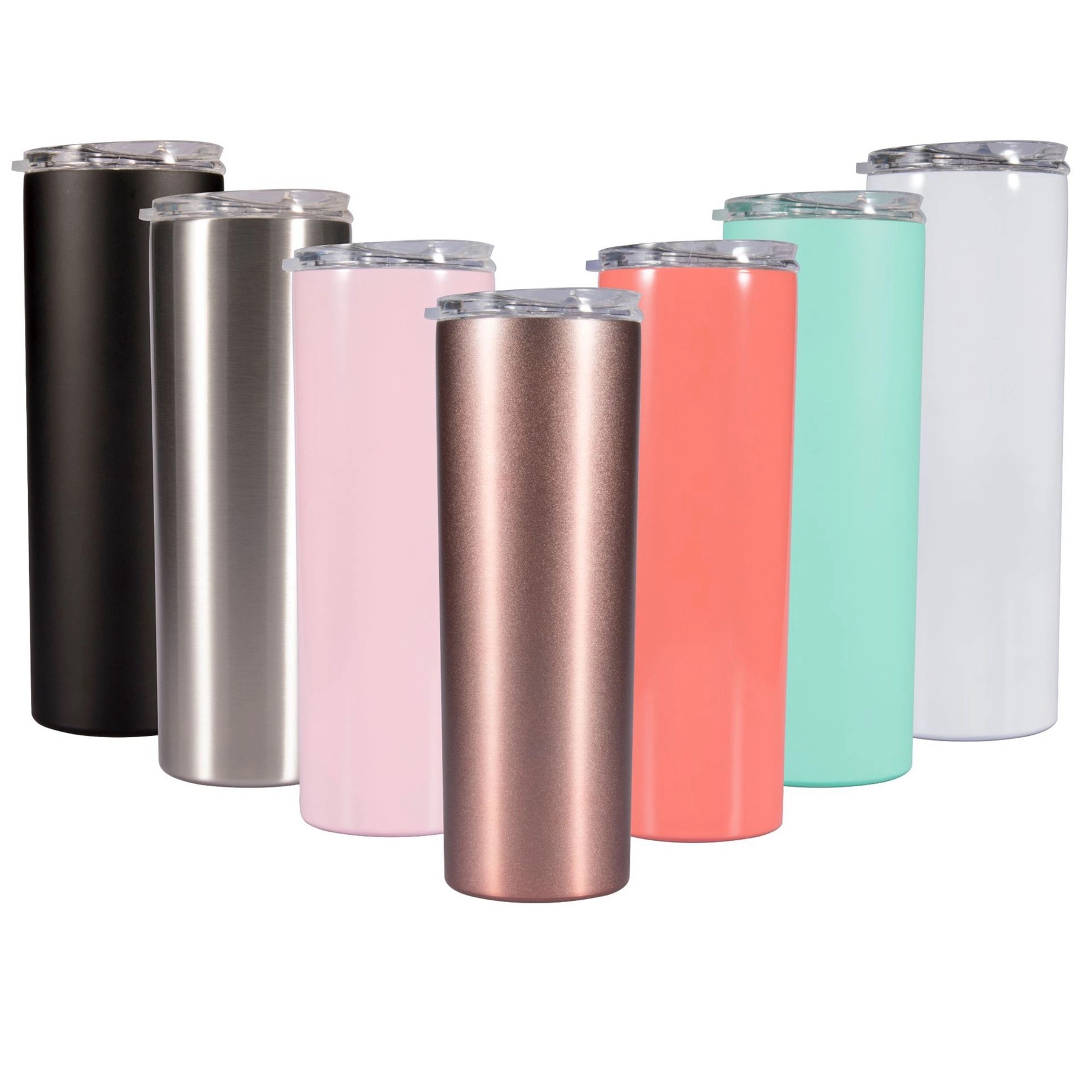 20 Oz. Skinny Straight Wine Tumbler With Lid 16
