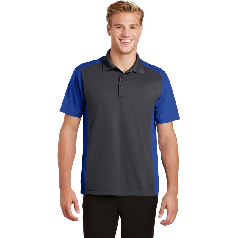 Sport-Tek Colorblock Micropique Sport-Wick Polo. 24