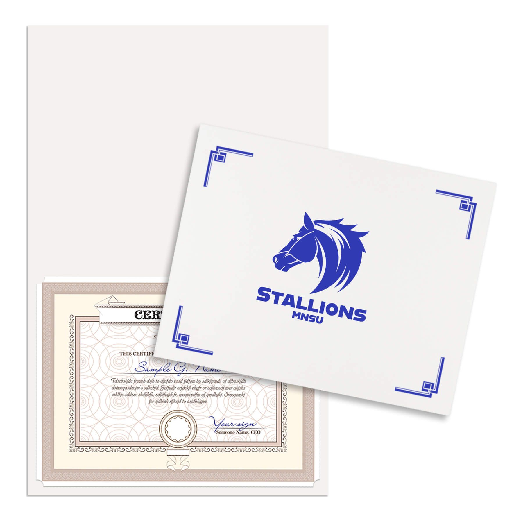 Linen Certificate Holder 10