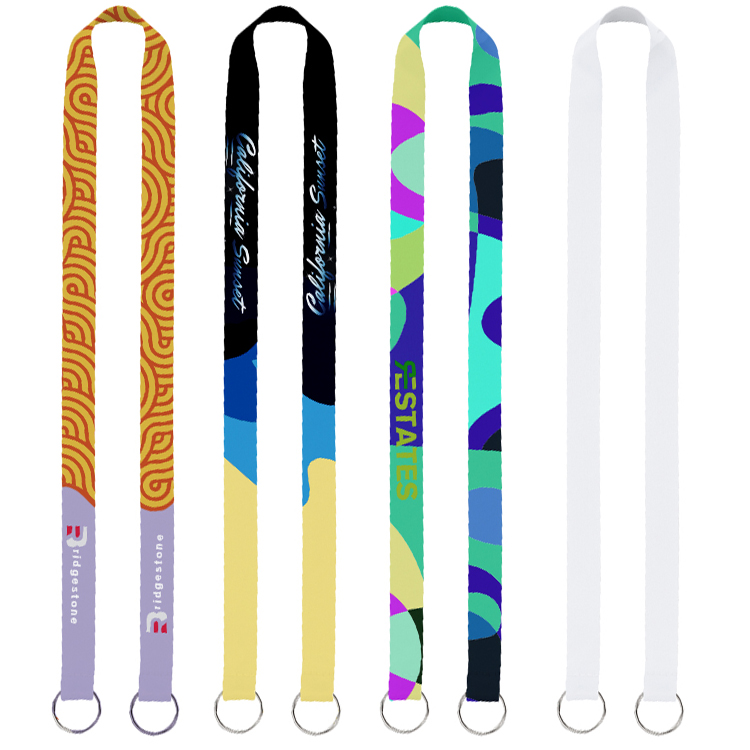 3/4" Sublimated Dual-Sided Lanyard with Double Clips 1