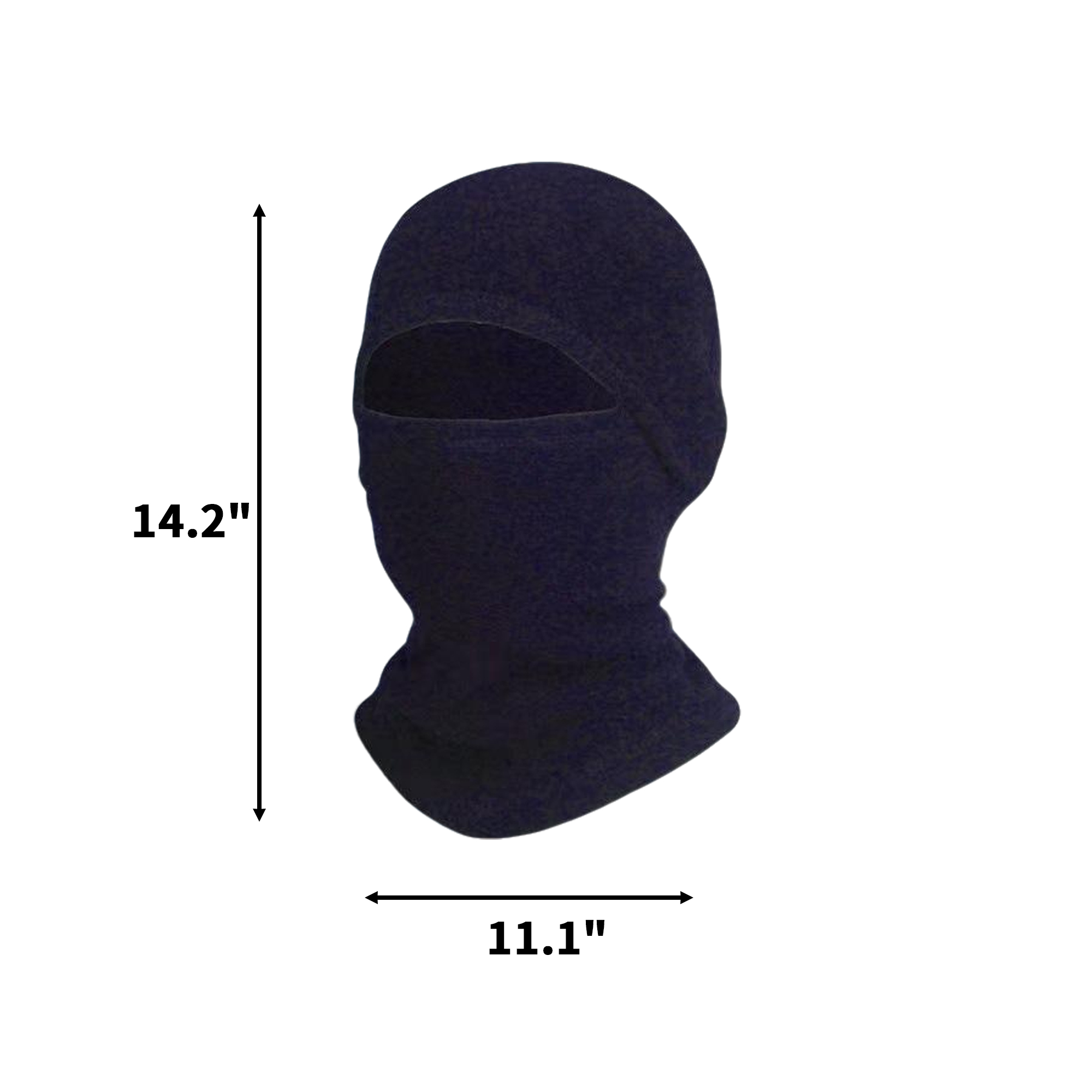 Fleece Winter Face Cover 14.2" x 11.1" Pull On Hat 2