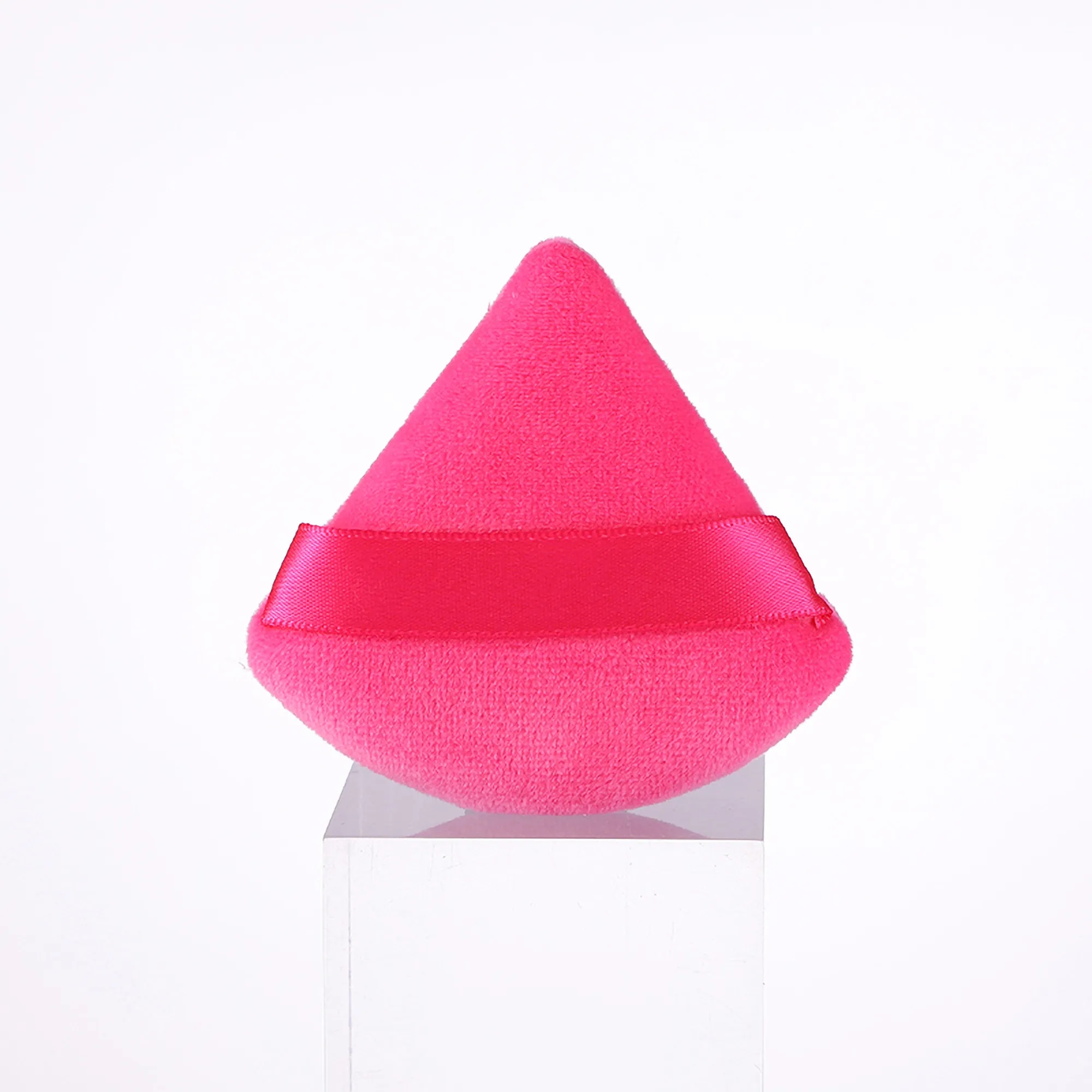 Triangle Powder Puff Makeup Velour Cosmetic Blender Sponge 8