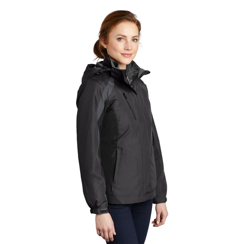 Port Authority Women's Colorblock 3-in-1 Jacket. 18
