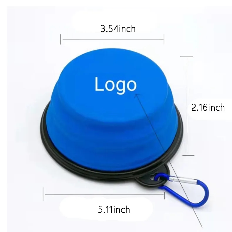 Folding Dog Bowls with Carabiner 6