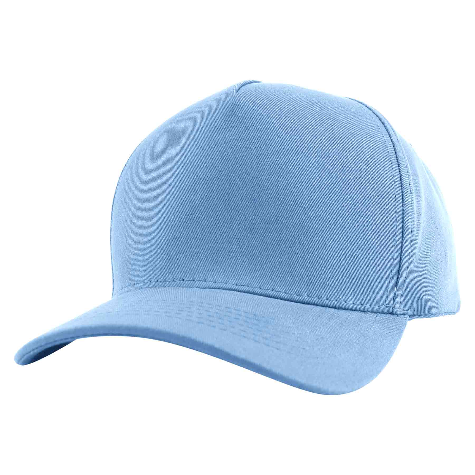 Cotton Twill 5 Panel Mid Profile Structured Baseball Cap 6