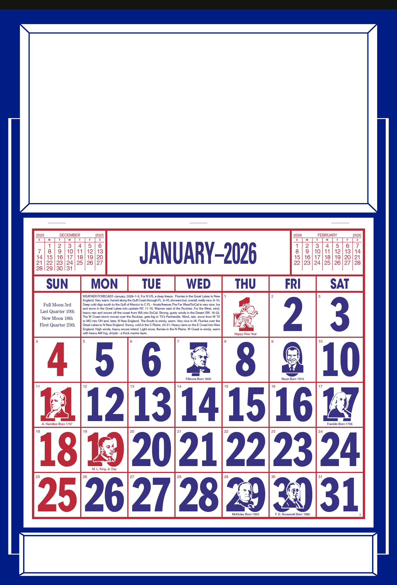 Skinner & Kennedy® Apron Calendar