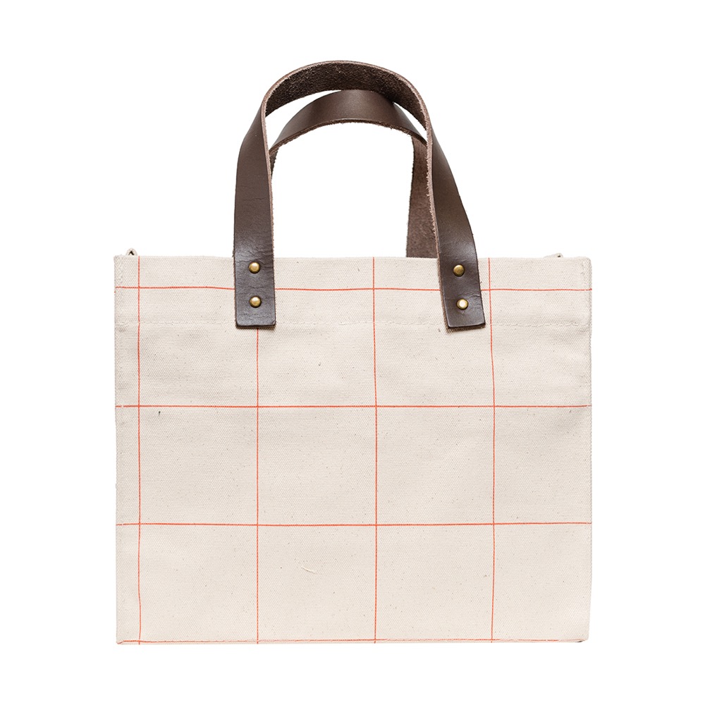 18 Oz. Heavyweight Brooklyn Tote Windowpane Plaid 7