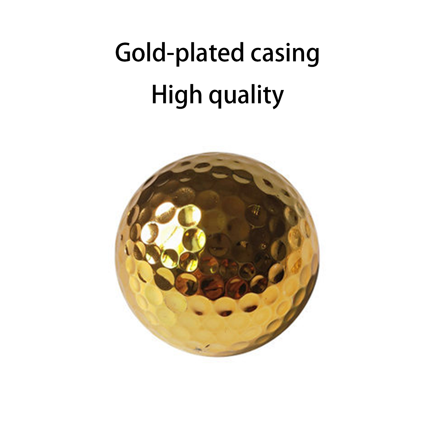Gold Plated Golf Ball Gift Set 5