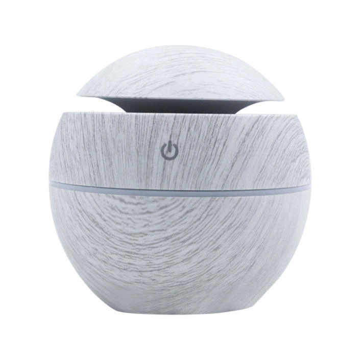 130Ml Usb Electric Air Humidifier Wood Grain 7 Color Lights 2