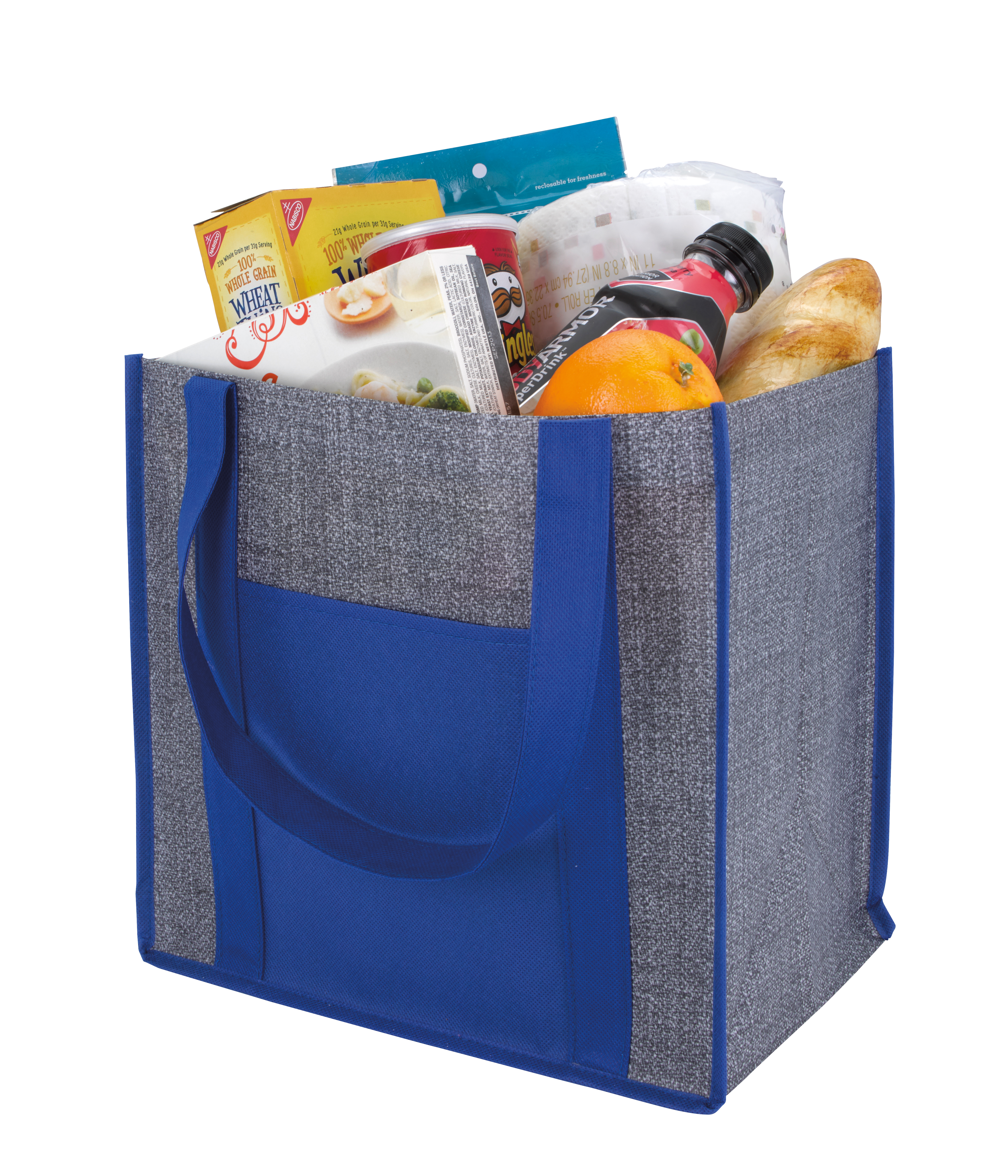Good Value™ Laminated Heathered Non-Woven Grocery Tote 6