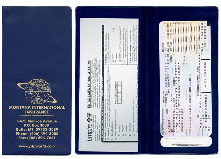 Policy and Document Holder with 2 clear FULL pockets 6