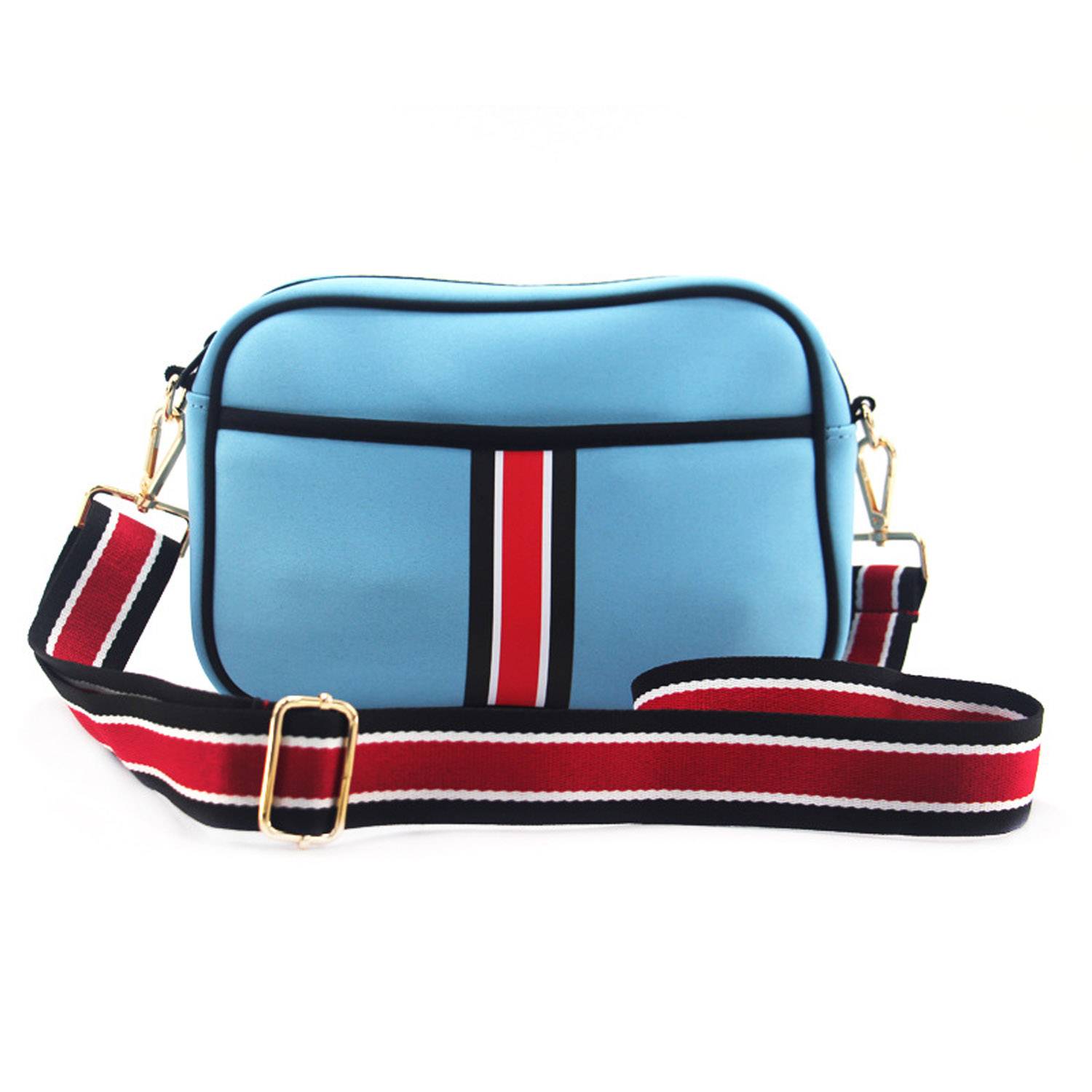 Zippered Neoprene Crossbody Bag w/ Adjustable Strap 3