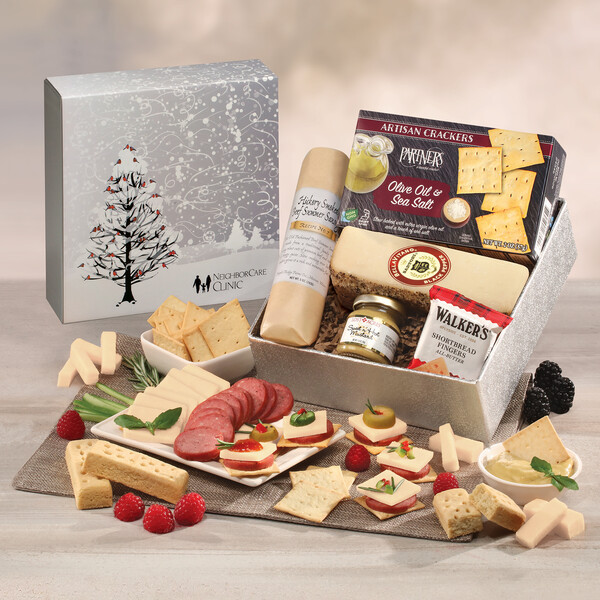 Snack Lover's Gift Box with Cardinals in Tree Sleeve 2