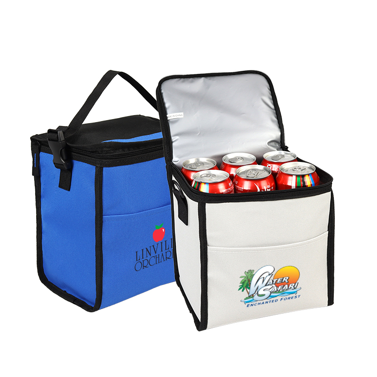 600D Polyester Lunch 6-Can Poly Cooler Bag 2