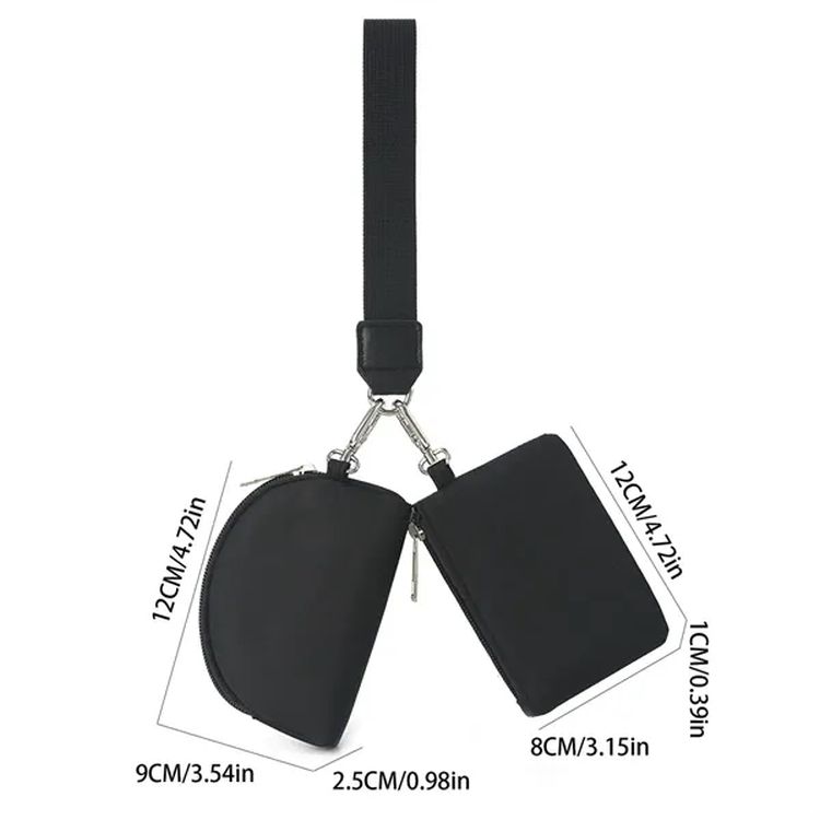 Mini Zip Wristlet Coin Purse Keychain, custom luggage tag with logo imprint 3