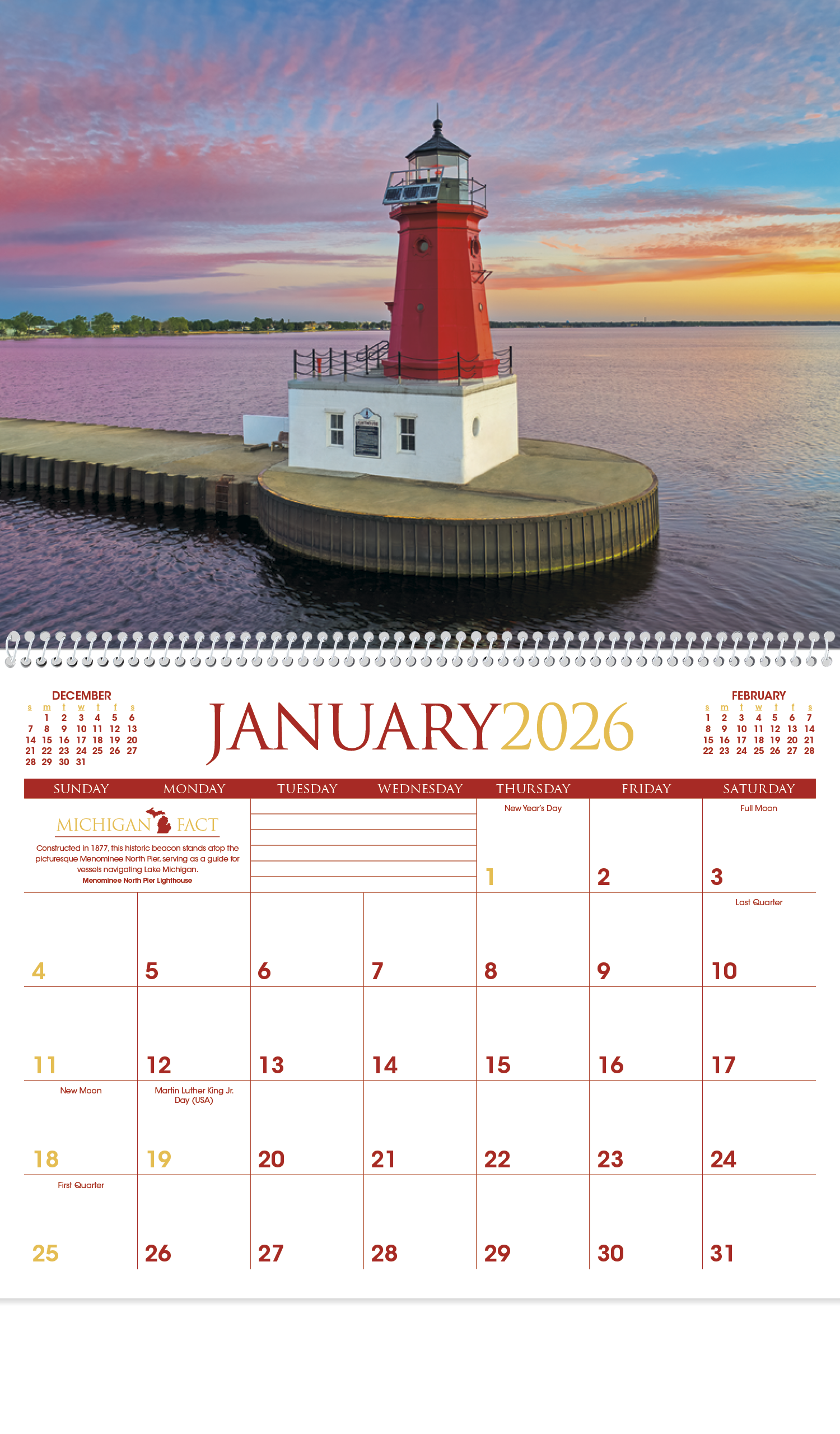 Triumph® Calendars Michigan Calendar 16