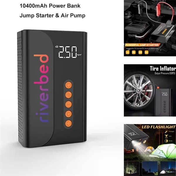 Jump Starter with 150PSI Digital Auto Tire Inflator 3