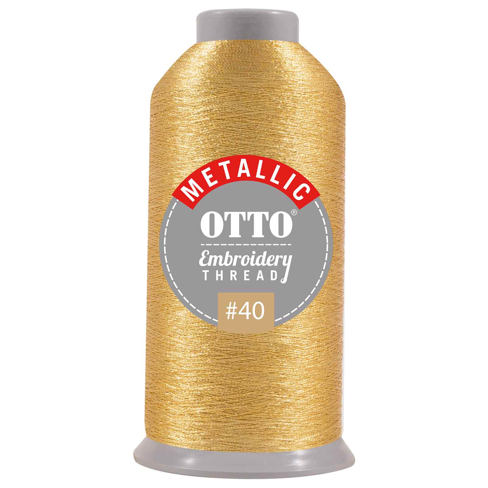 OTTO Embroidery Metallic Thread #40 3,300 yd. Cone 9