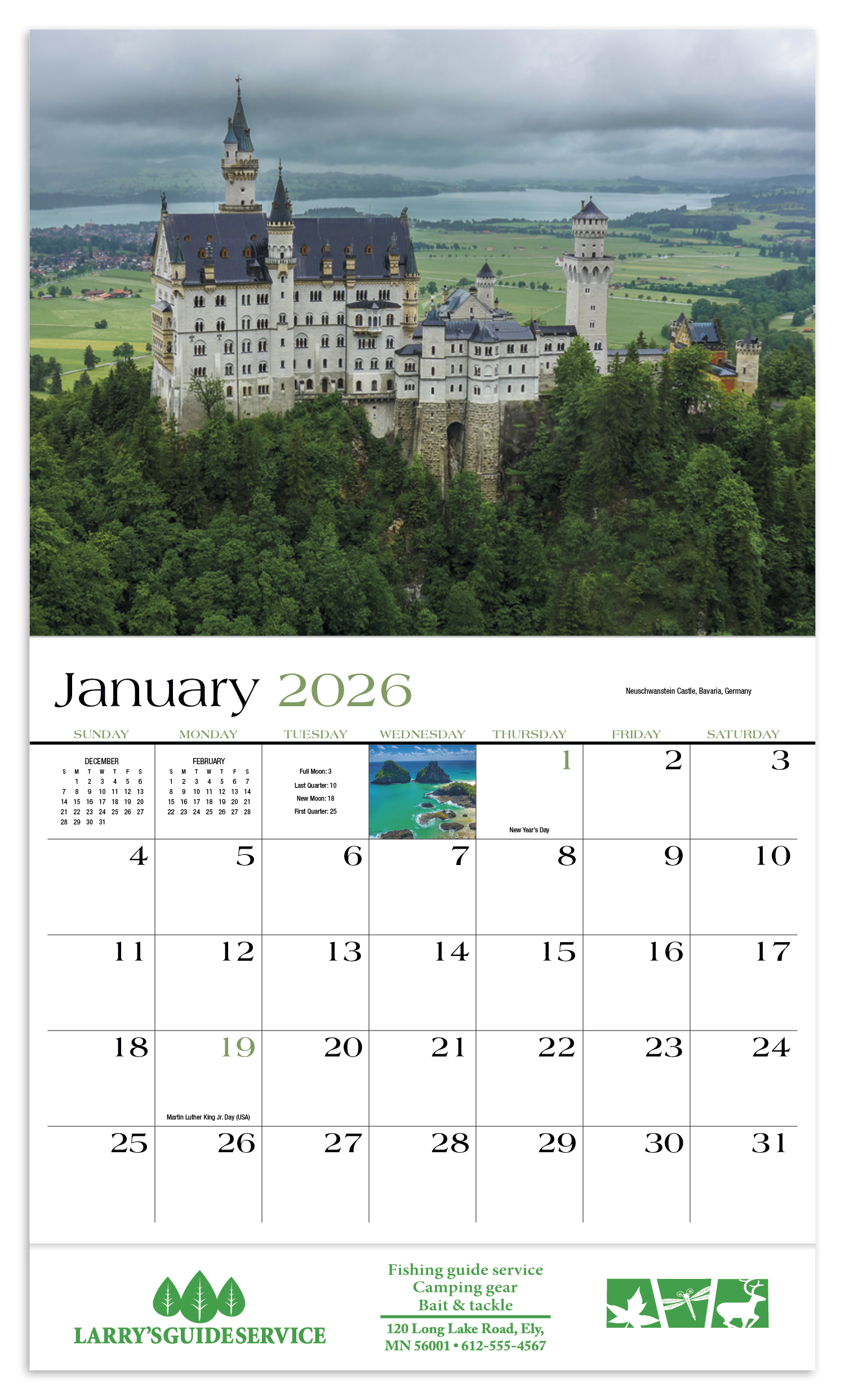 HotLine® Products Destination Dreams® Appointment Calendar - Stapled 56