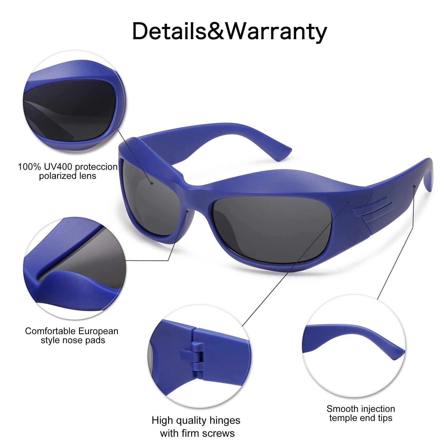 Fashion Y2K Oversized Futuristic Oval Sunglasses 5