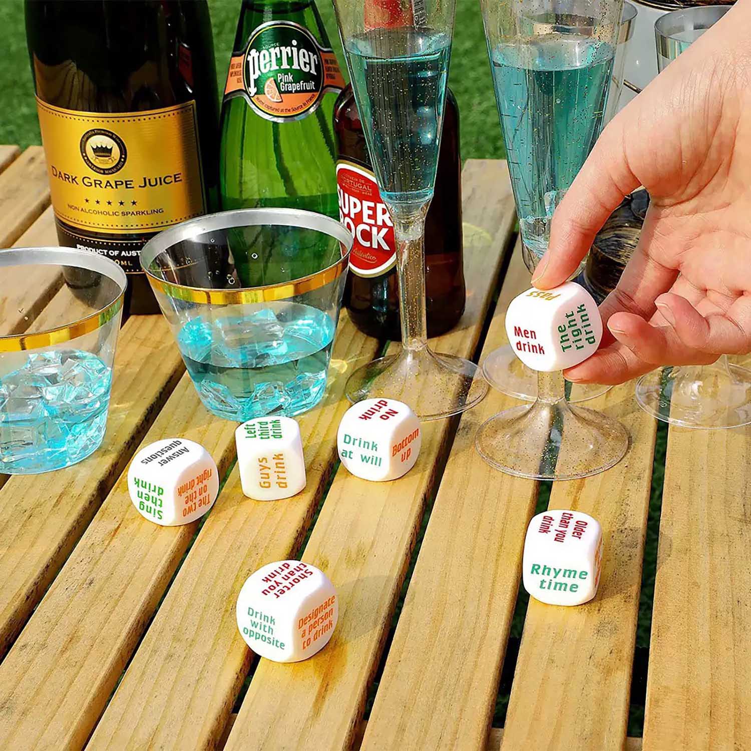 Custom Acrylic Drinking Game Dice 3