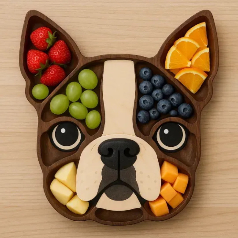 Cute Dog Shape Cheese Board 5