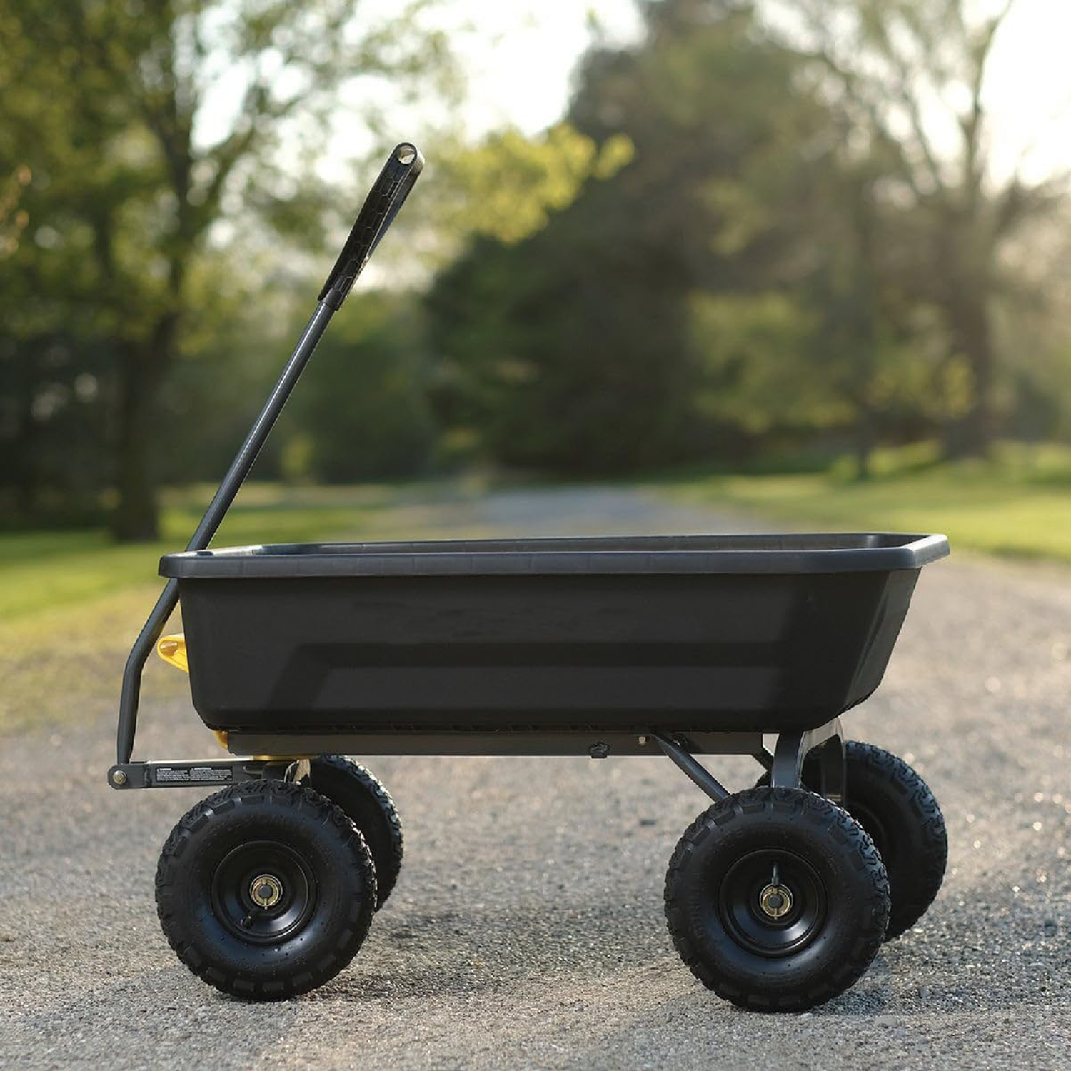 Heavy-Duty Polyethylene Dump Truck w/ Non-Flat Tires 1