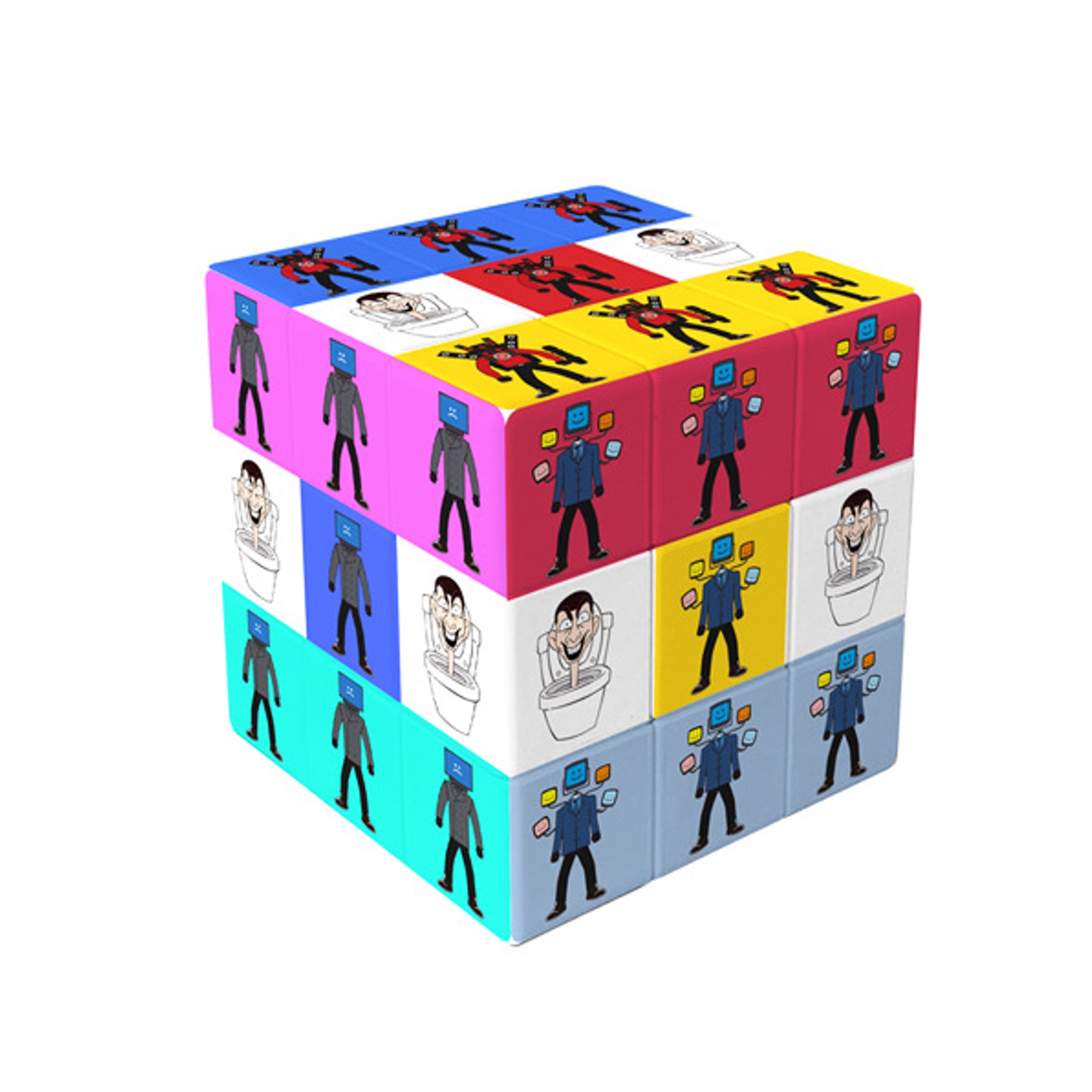 Toilet Man Rubik's Cube (direct import) 4